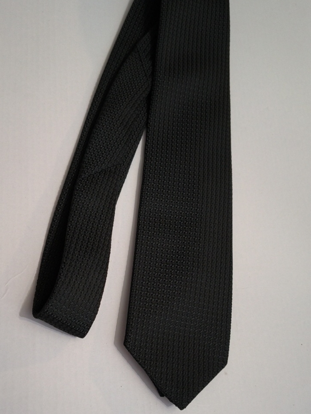 Carter Holmes Classic Black Knit Men's Tie
